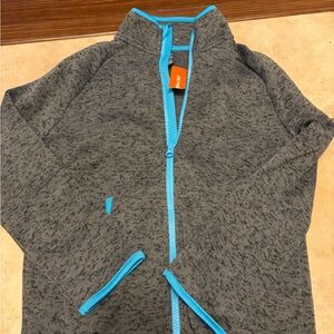 Kids Joe fresh Gray Jacket with Blue Accents